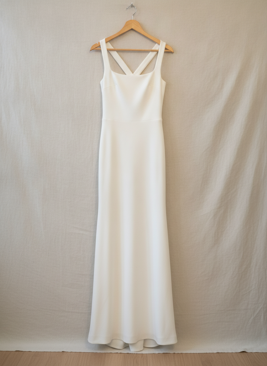 Lulus Elegant White Gown - Studio Shot