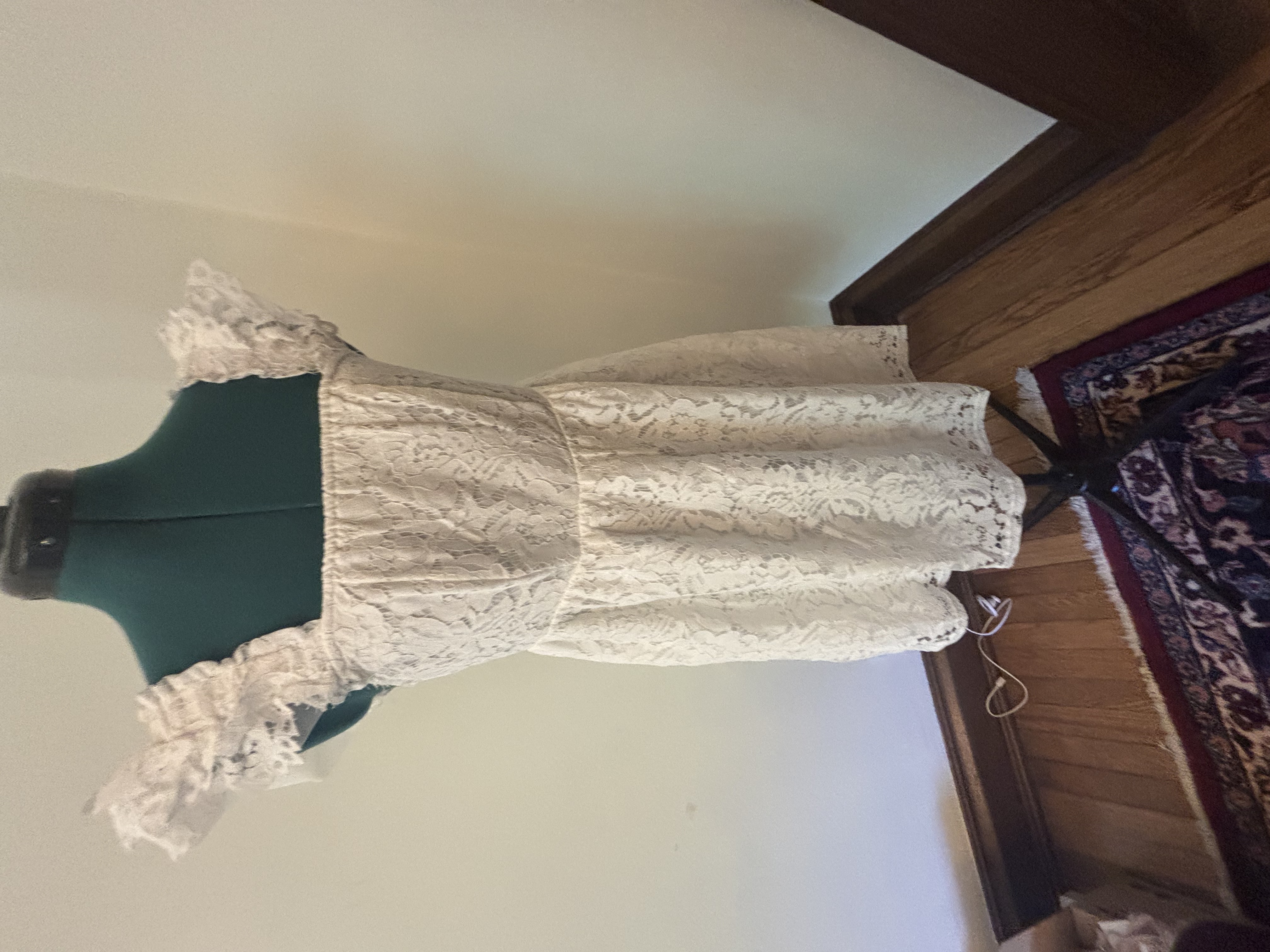 Exlura White Lace Dress