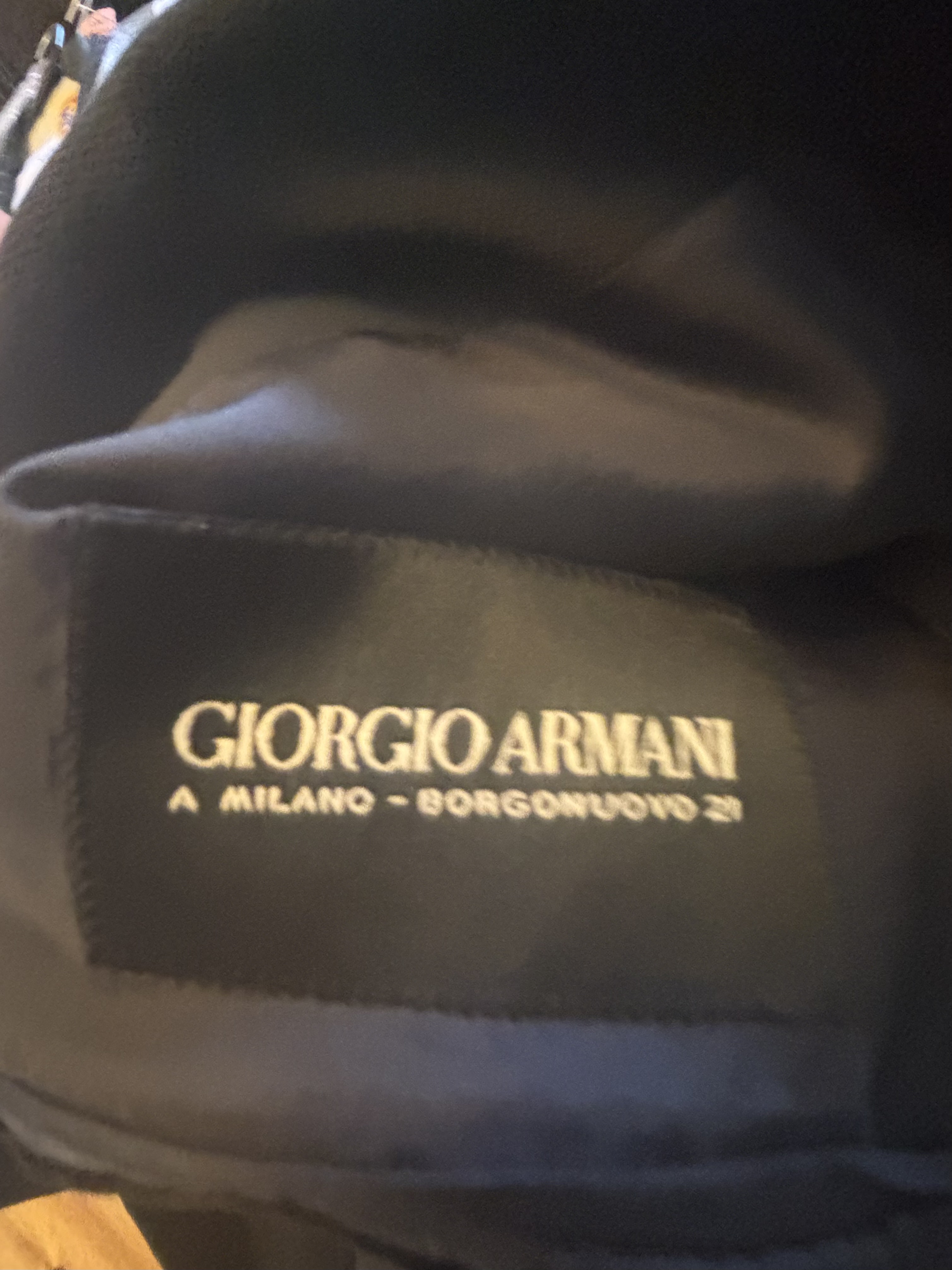 Giorgio Armani Classic Black Suit