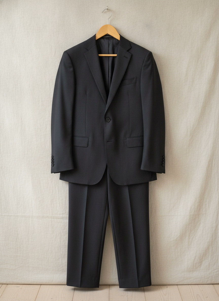 J. Hilburn Charcoal Suit - Studio Shot