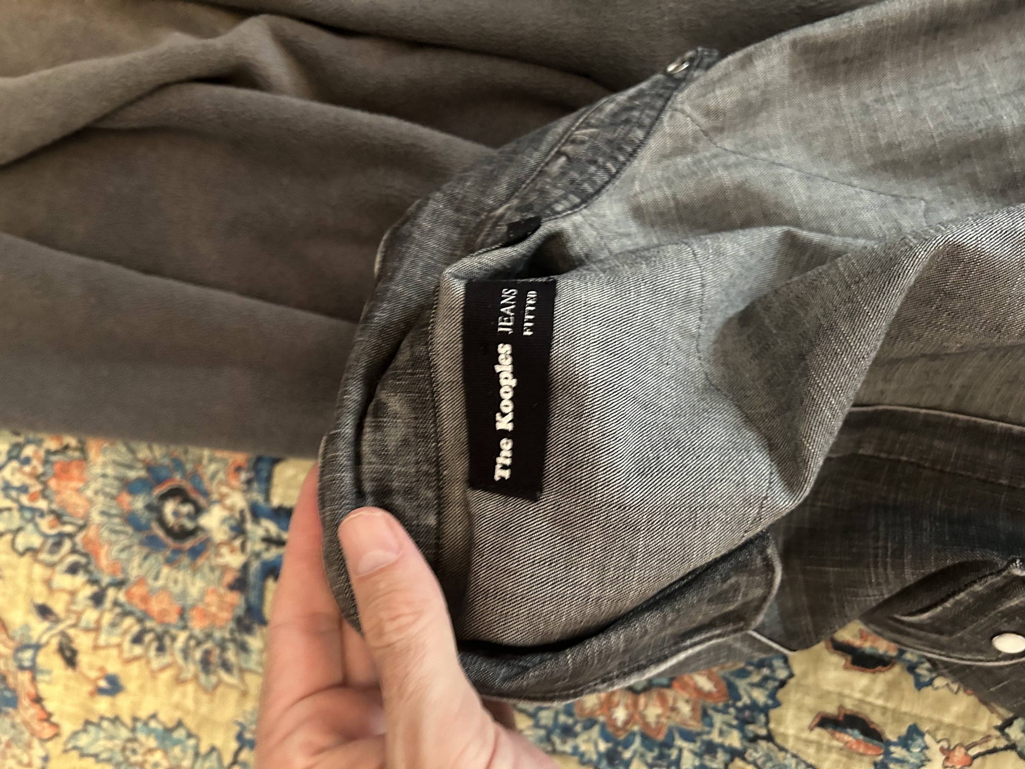 The Kooples Black Jean Shirt
