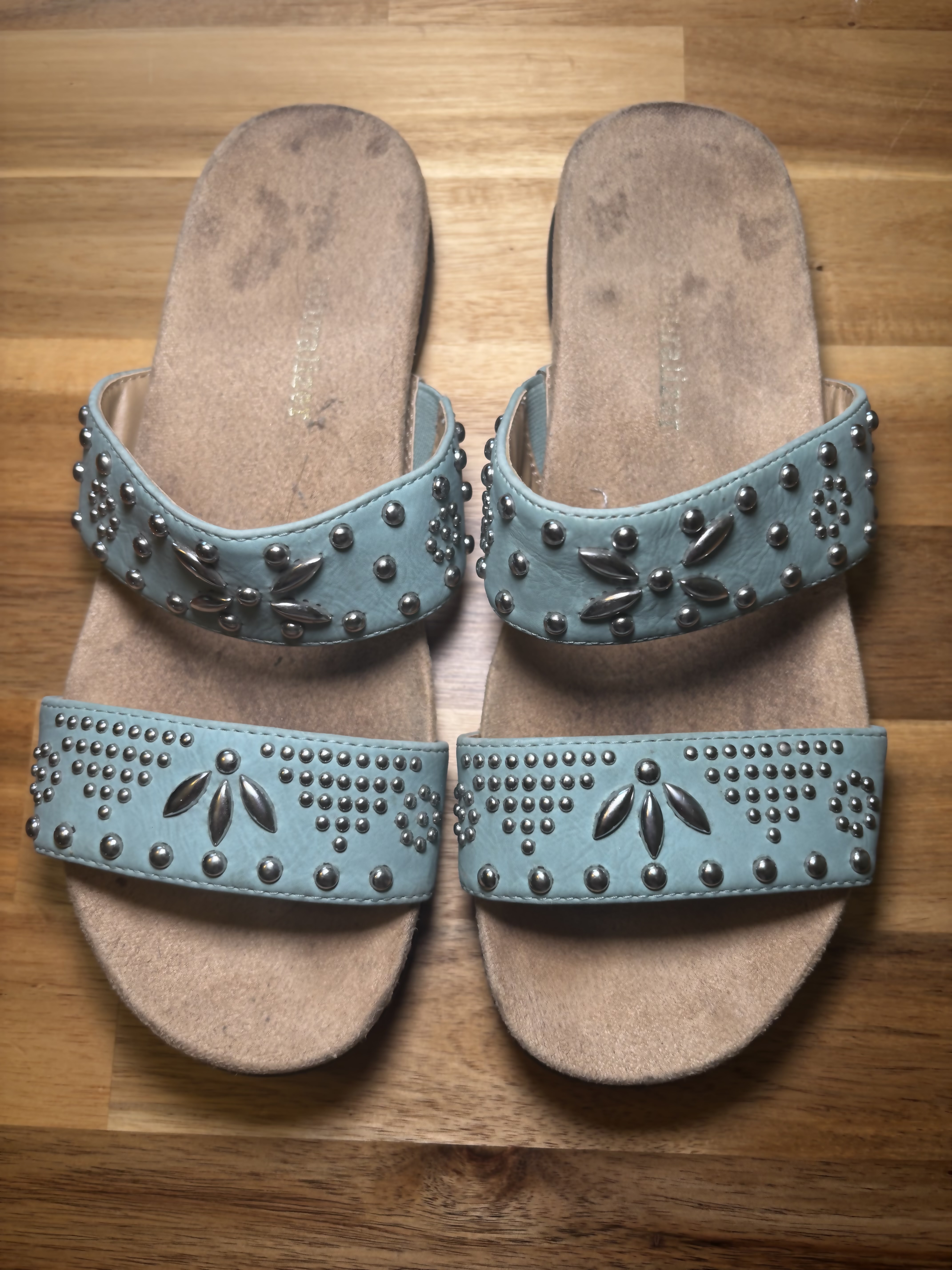 Naturalizer Studded Slide Sandals