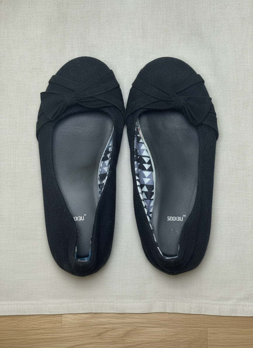 Fergalicious by Fergie Casual Black Flats - Studio Shot