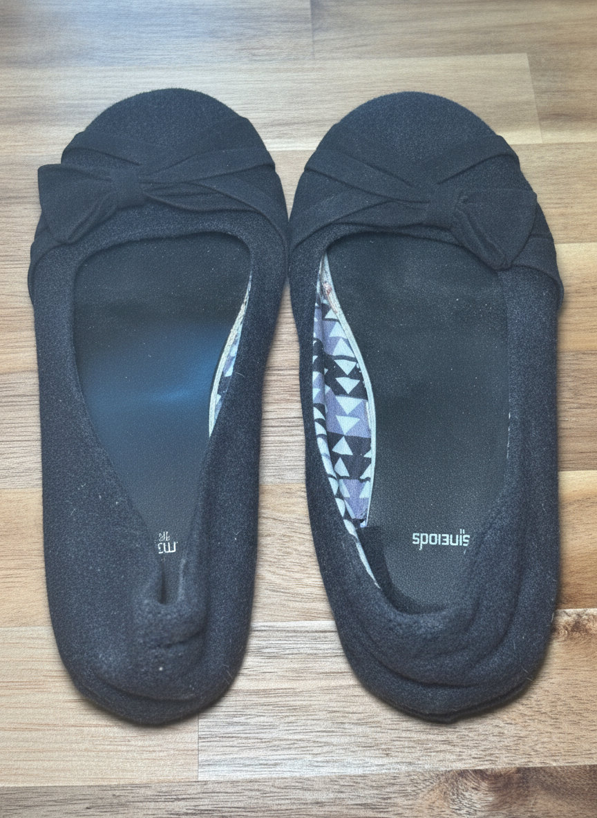 Fergalicious by Fergie Casual Black Flats - Styled Flat-Lay