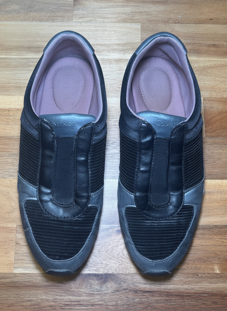 Calvin Klein Hallie Slip-On Sneakers - Styled Flat-Lay