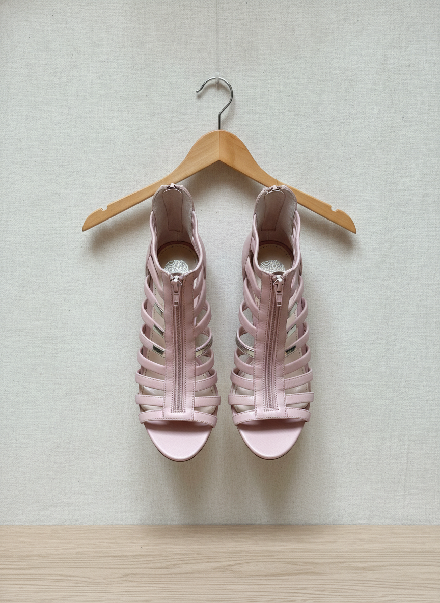 Vince Camuto Strappy Sandal Heels - Studio Shot