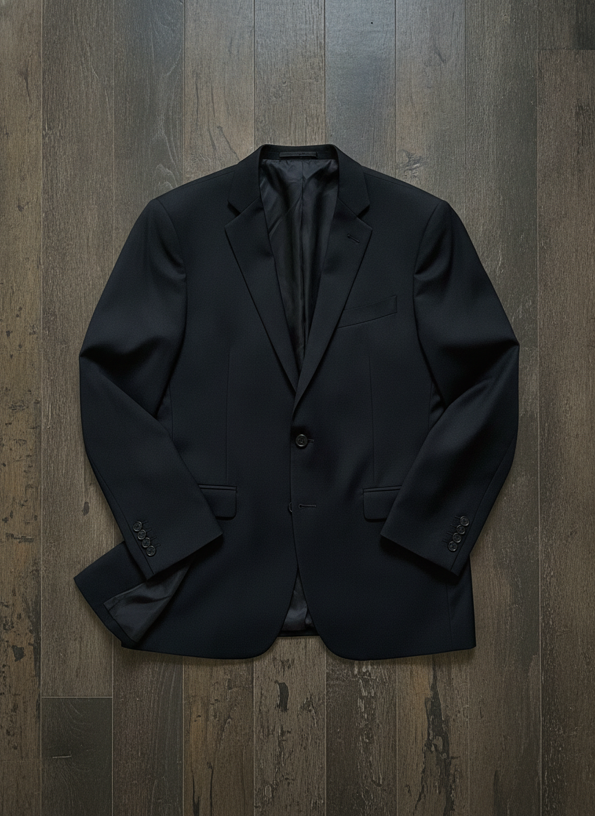 Unknown Brand Classic Black Blazer - Styled Flat-Lay