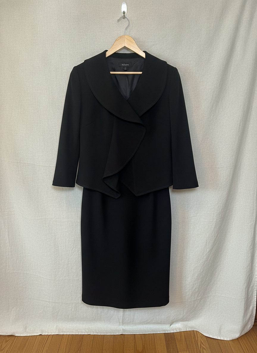 Calvin Klein Black Skirt Suit