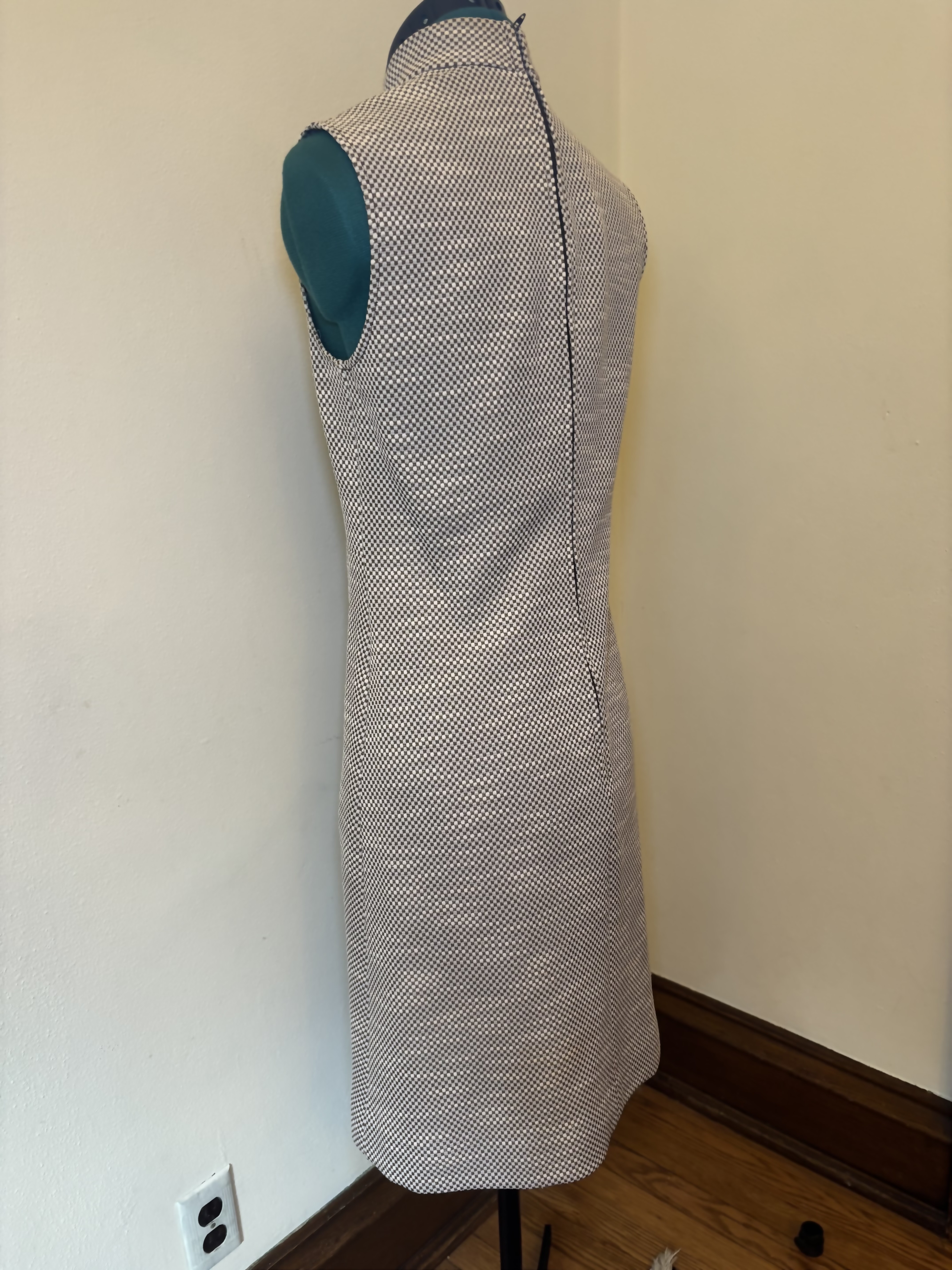 Brand Unknown Houndstooth A-Line Dress
