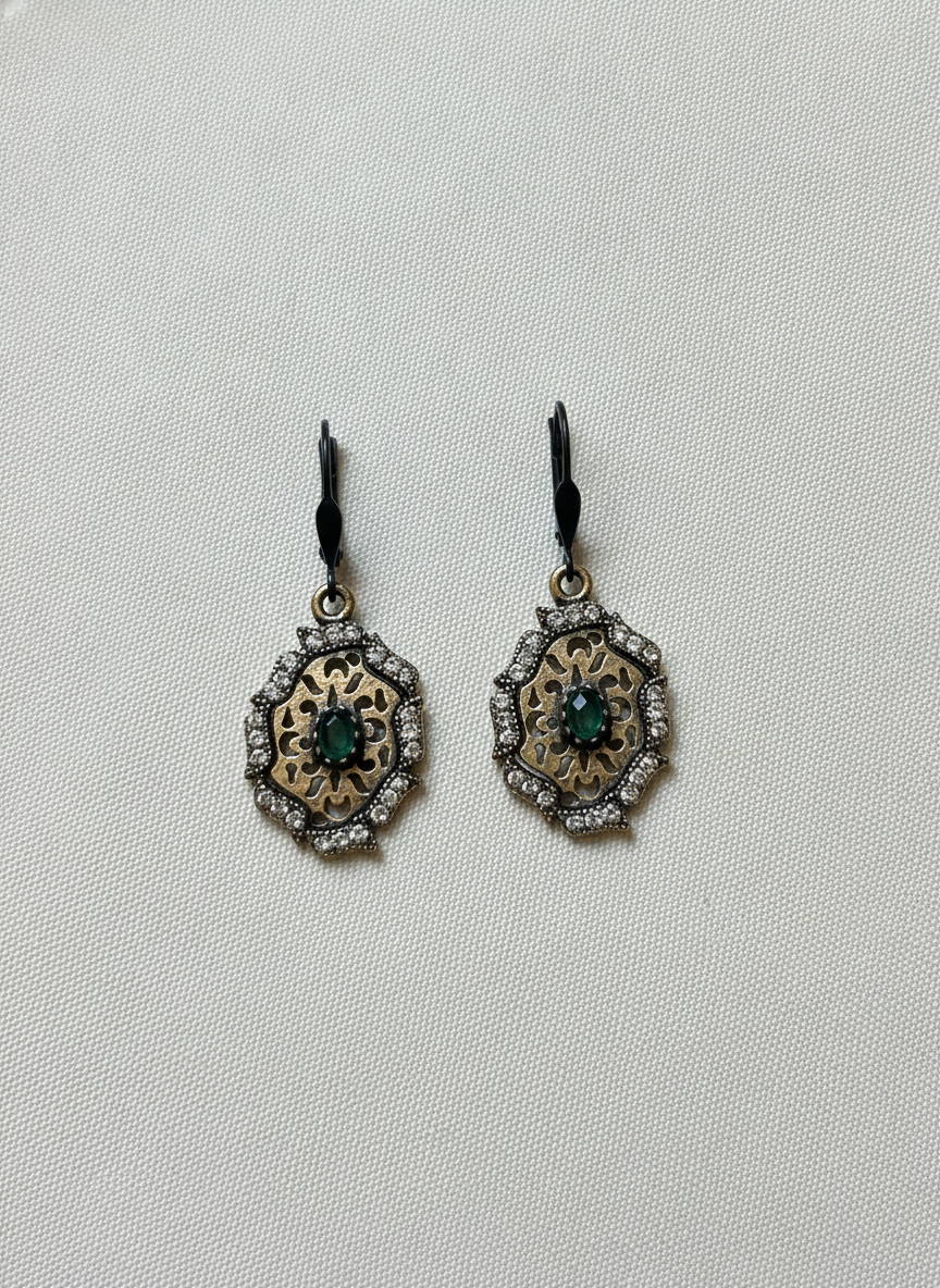 Vintage Filigree Drop Earrings