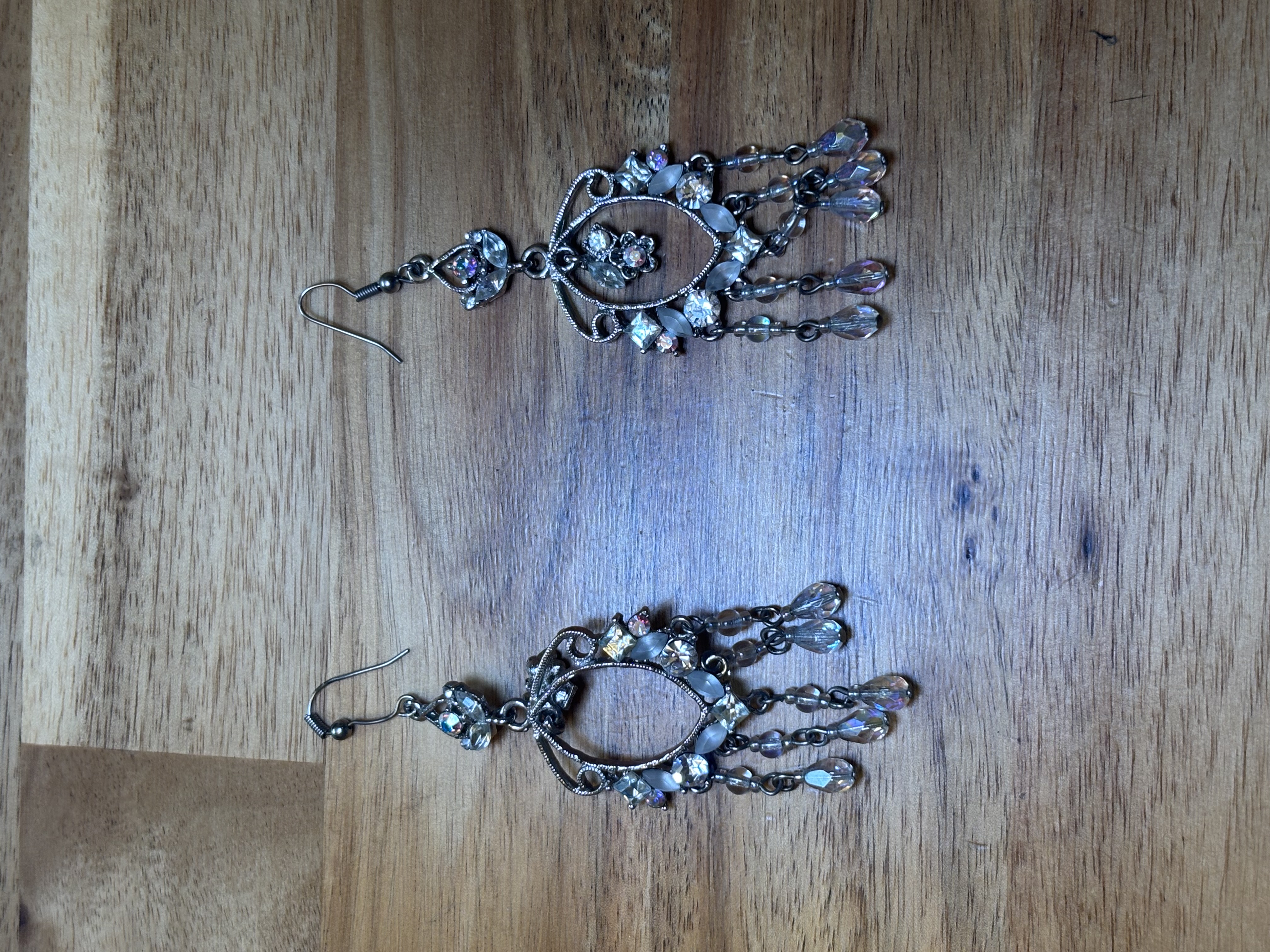 Vintage Crystal Drop Earrings
