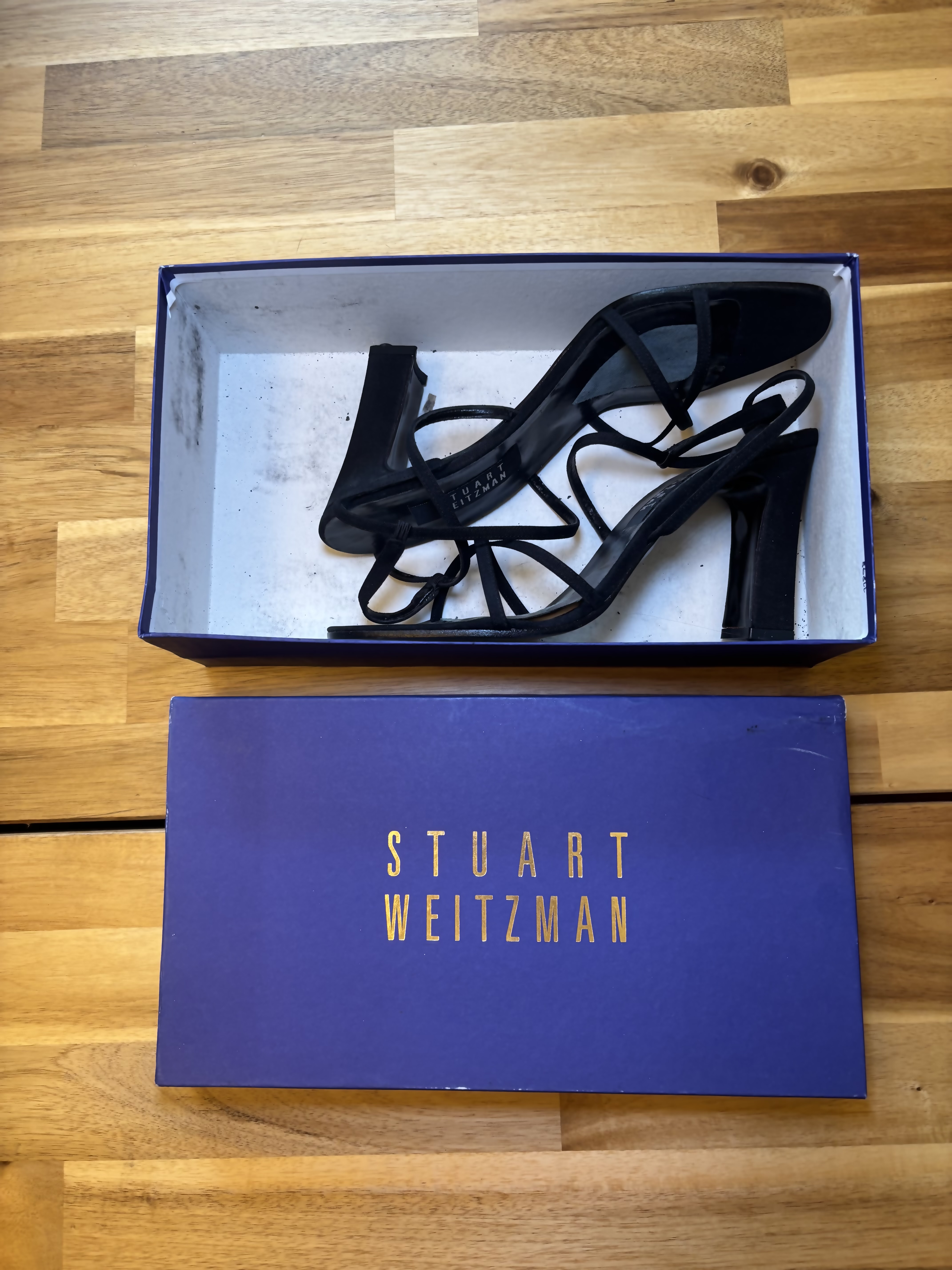 Stuart Weitzman Strappy Black Heels