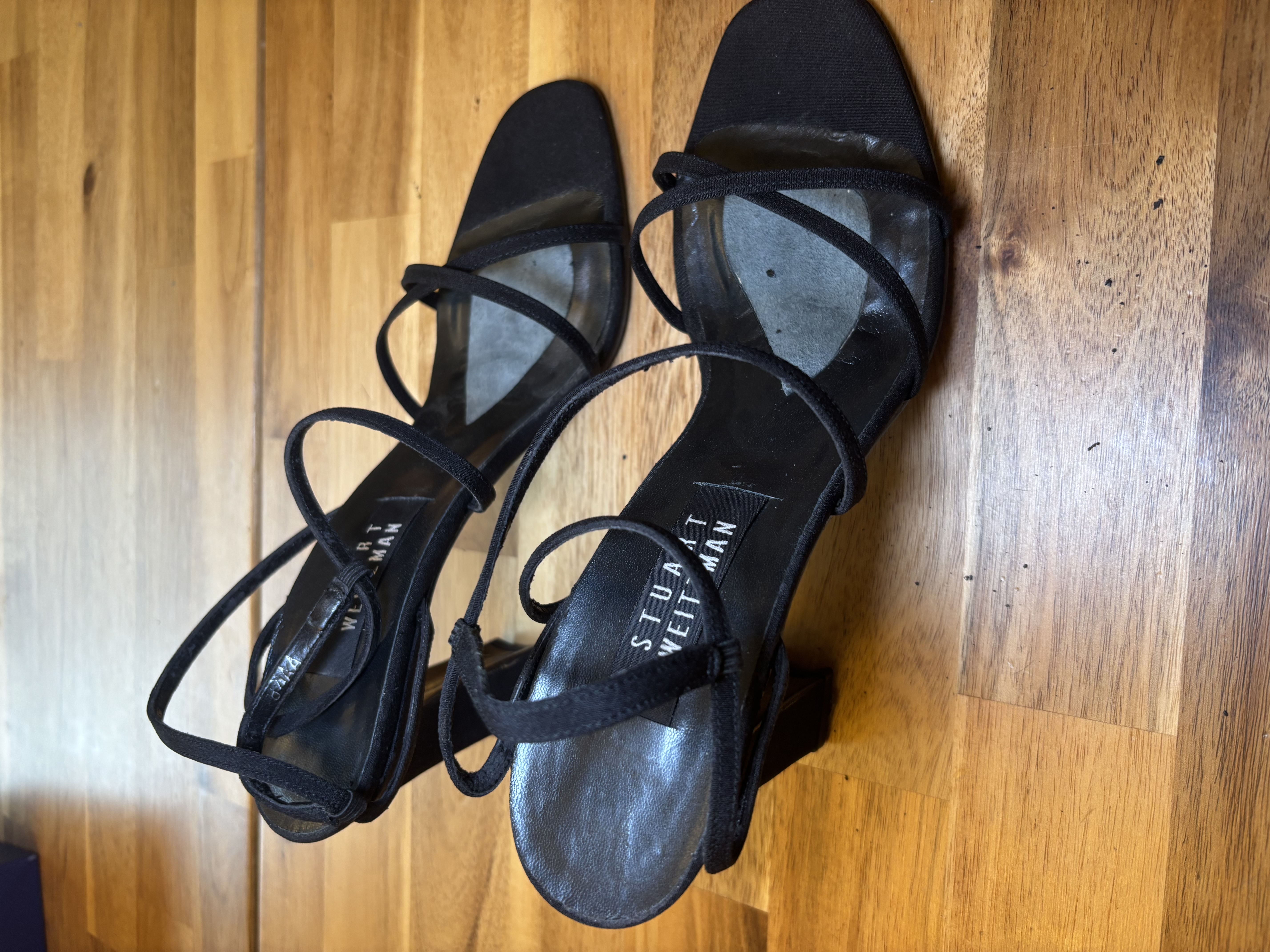 Stuart Weitzman Strappy Black Heels