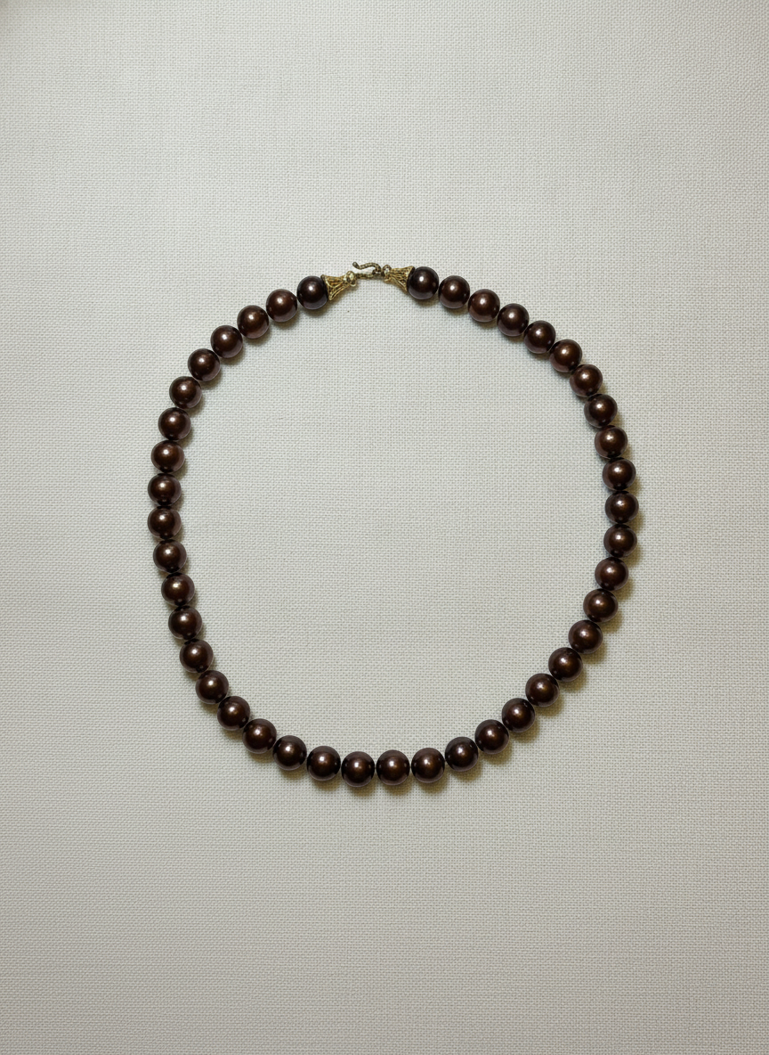 Vintage Beaded Pearl Necklace