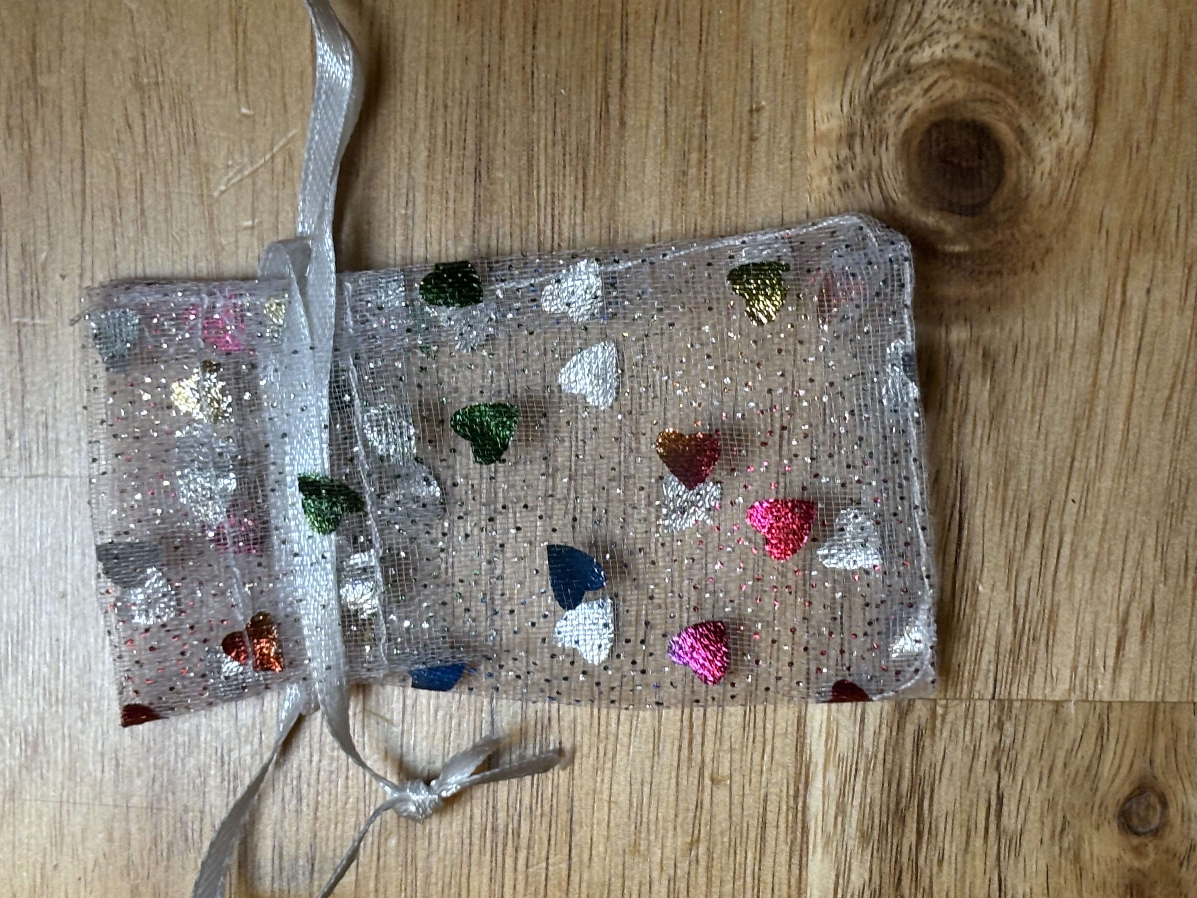 Heart Embellished Necklace Set