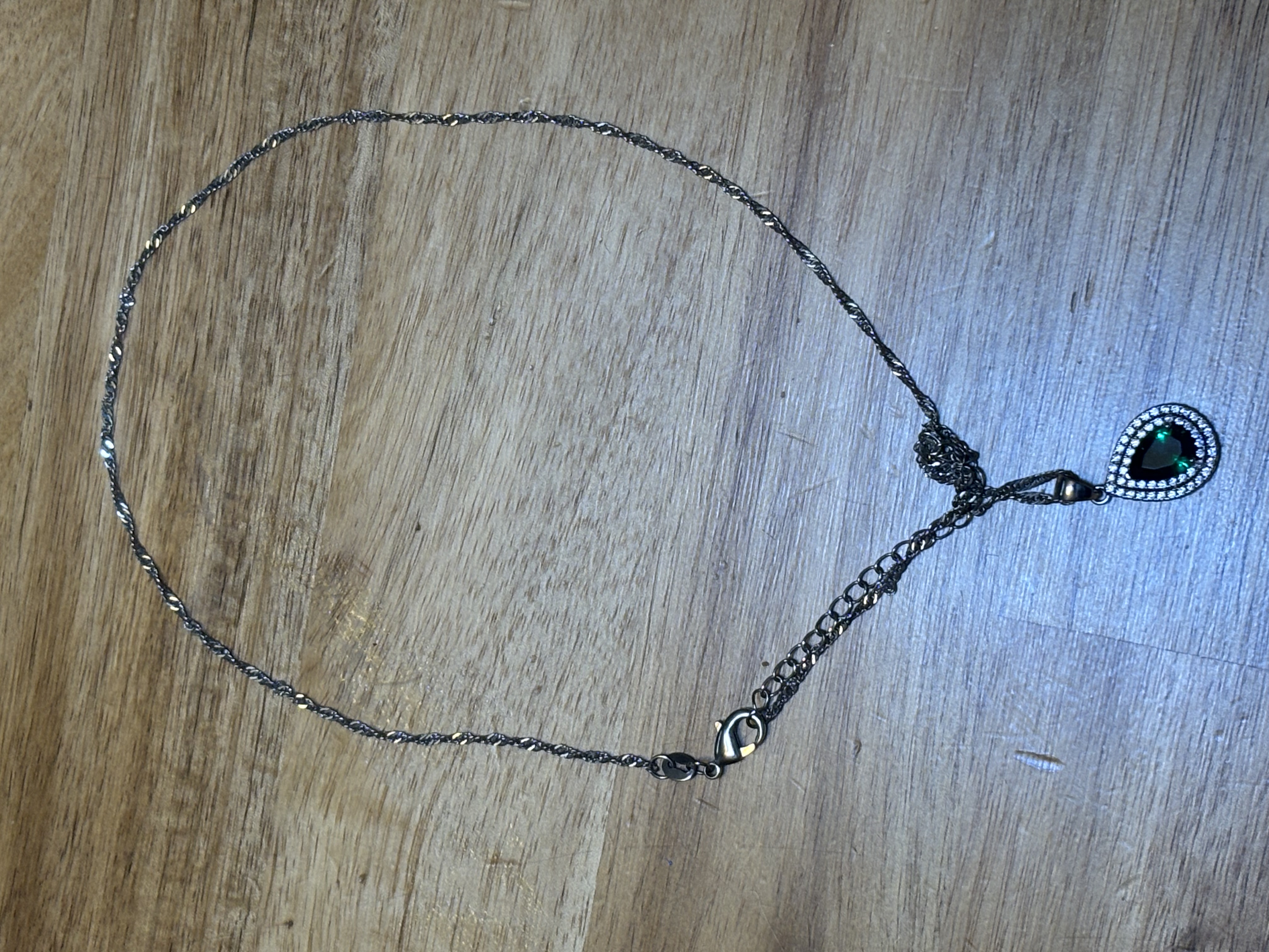 Heart Embellished Necklace Set