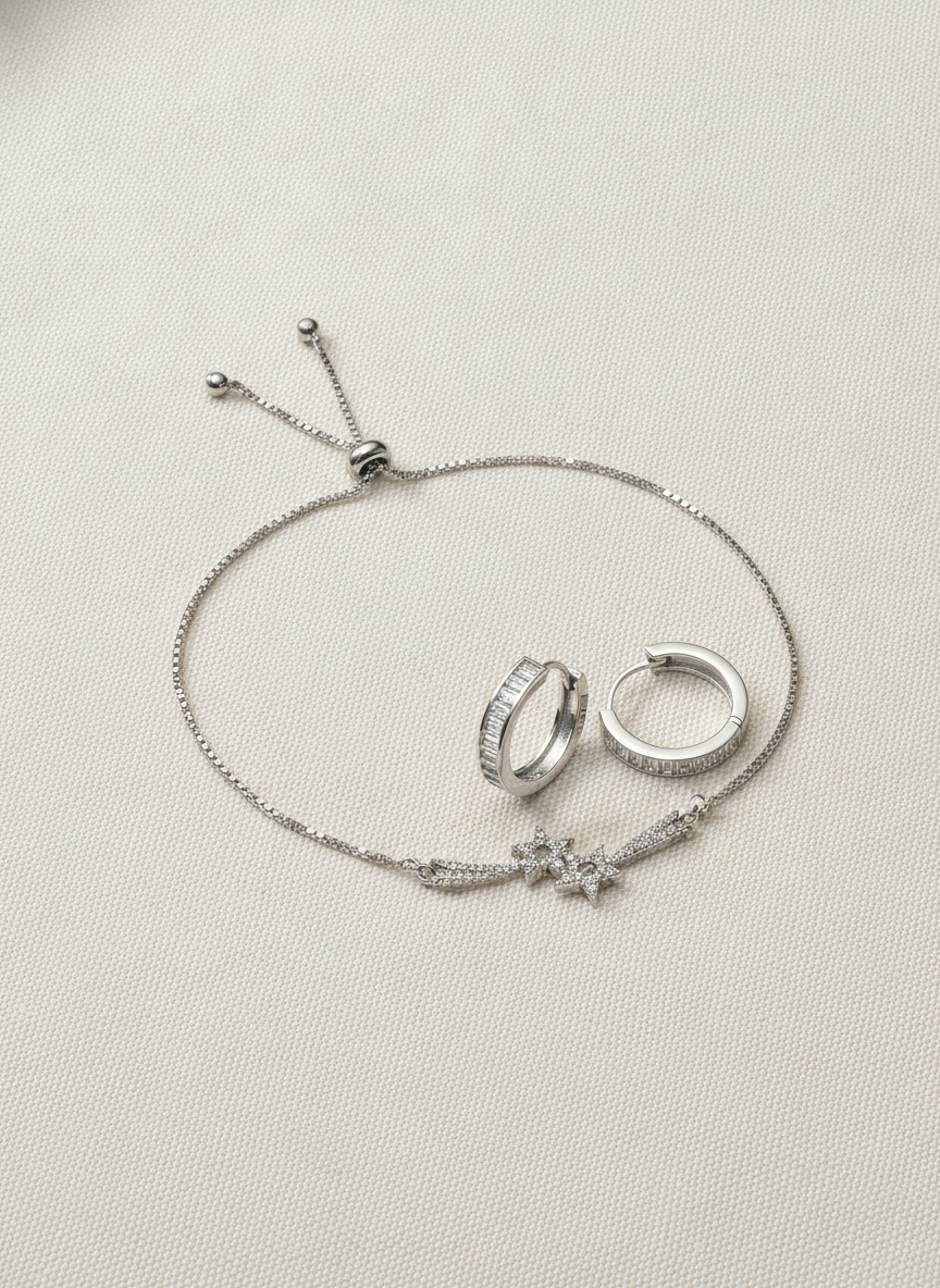 Arque Arte Colombia Star Bracelet and Rings
