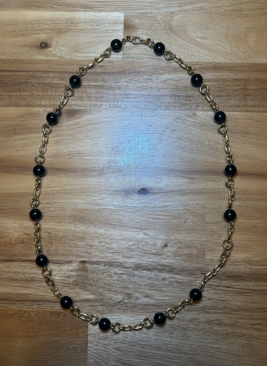 Elegant Gold Chain Necklace - Styled Flat-Lay