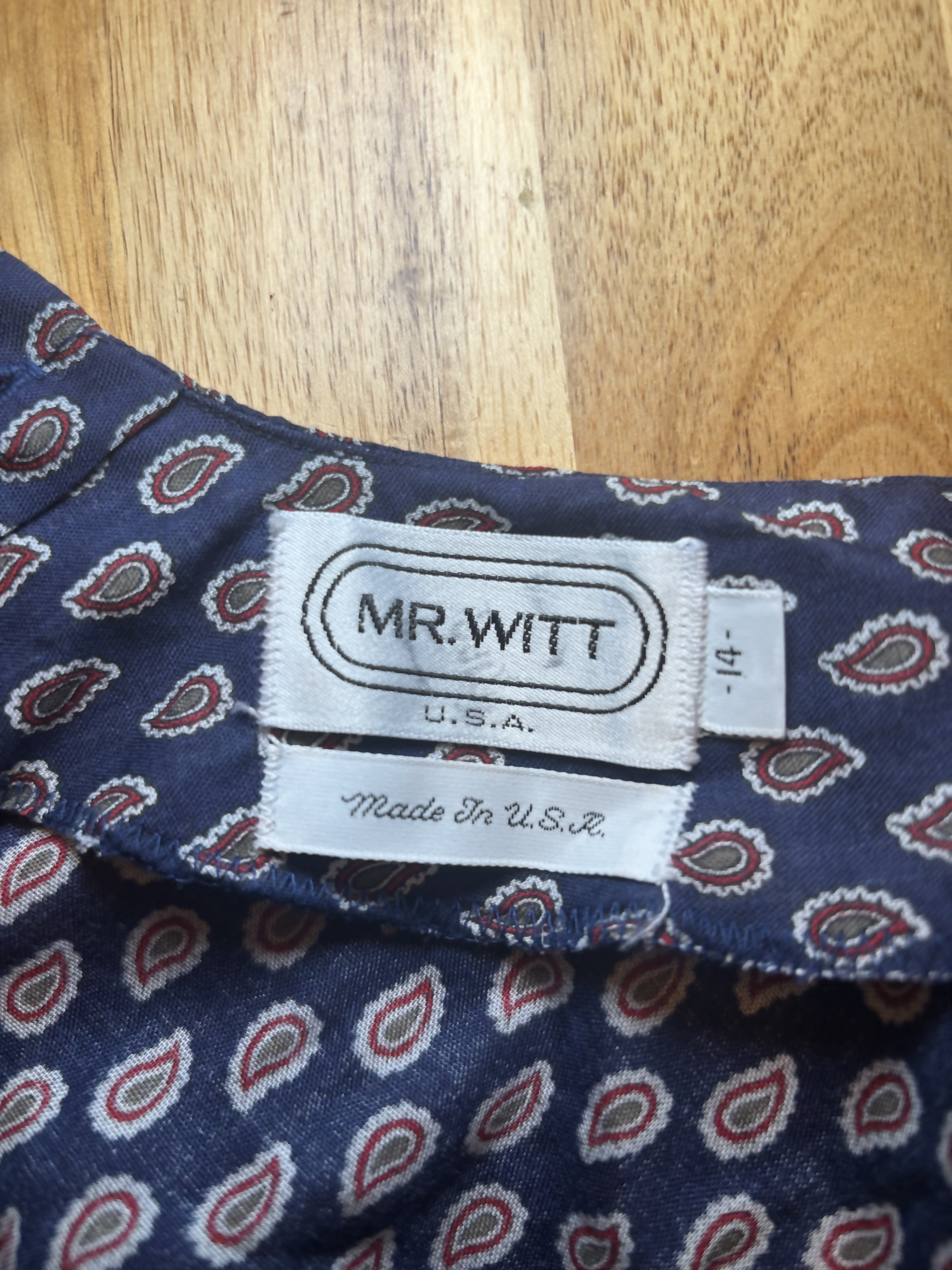 Mr. Witt Elegant Paisley Blouse