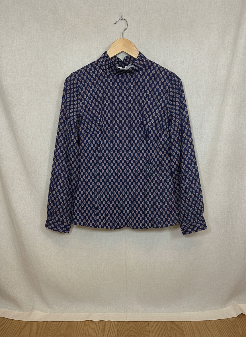 Mr. Witt Elegant Paisley Blouse - Studio Shot