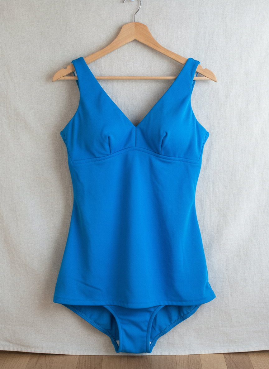 Unknown Brand Classic Blue Swimsuit - Studio Shot
