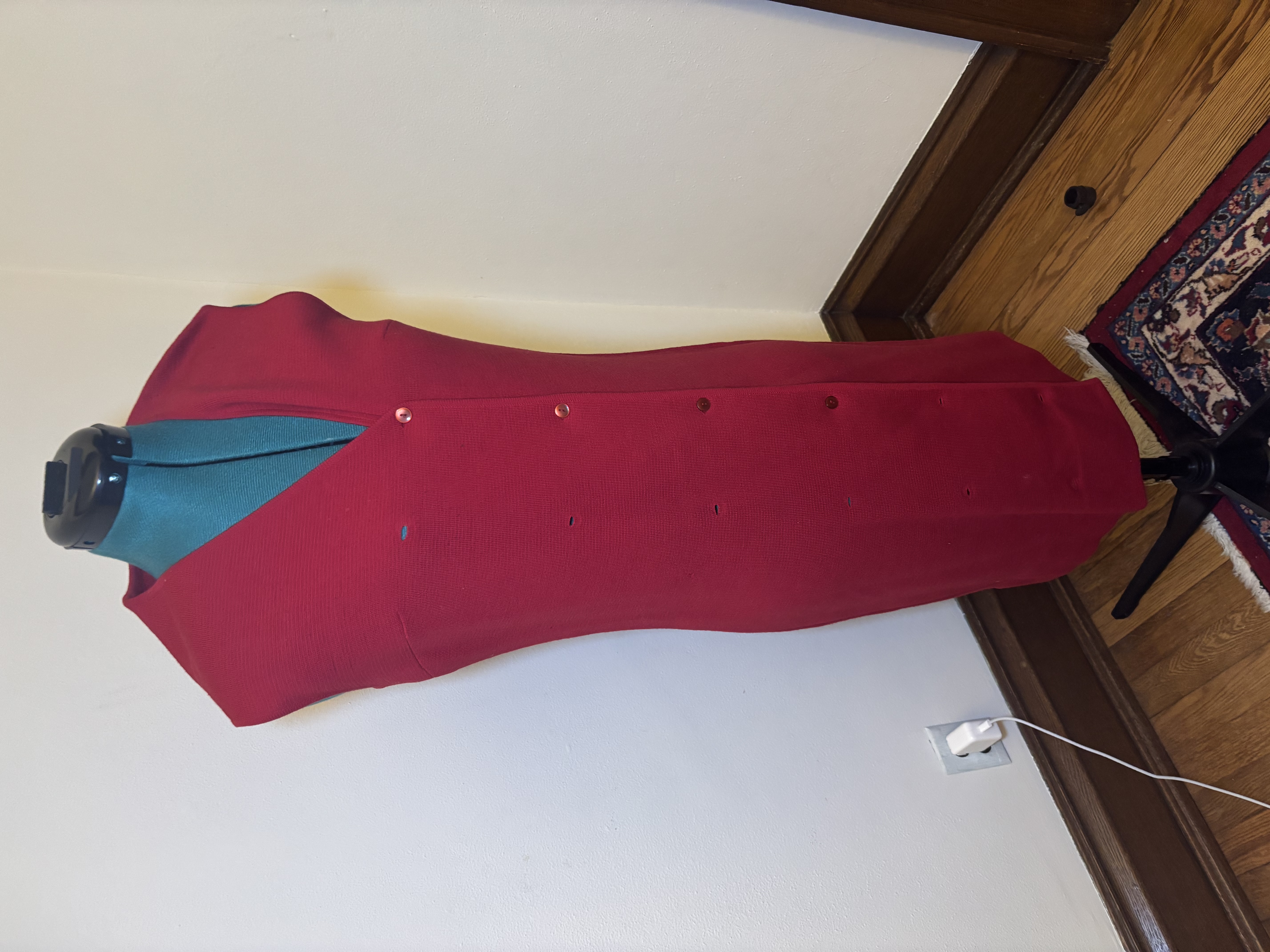 Unknown Brand Red Vest Dress