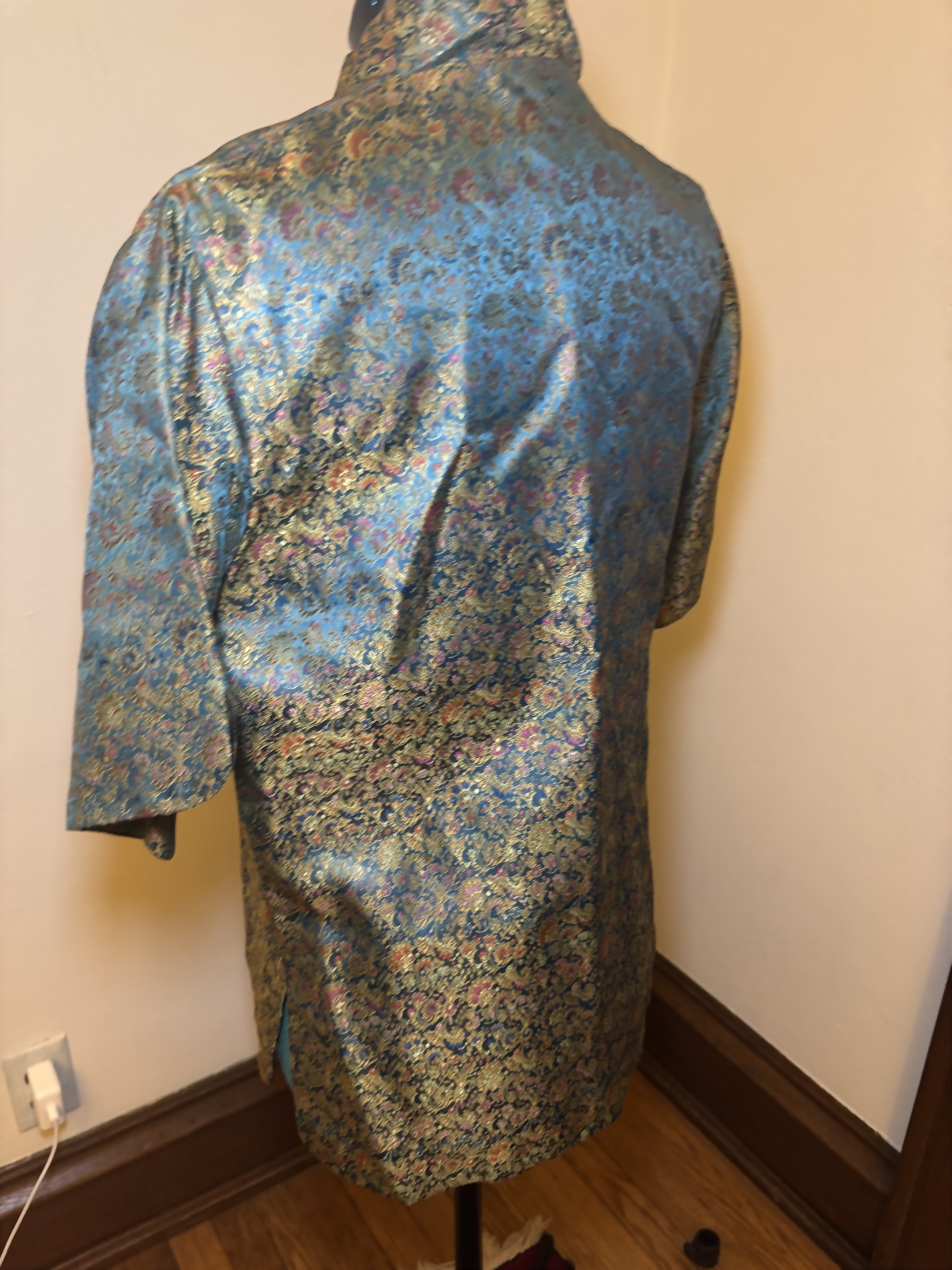 Vintage Metallic Brocade Jacket