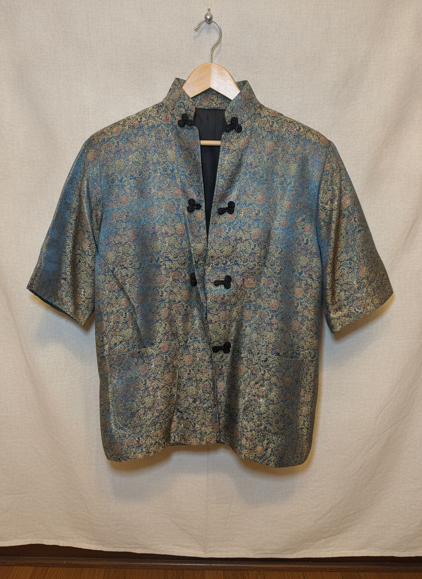 Vintage Metallic Brocade Jacket - Studio Shot