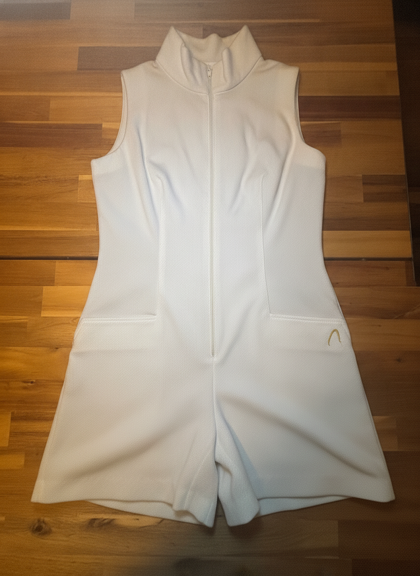 HEAD White Sleeveless Dress - Styled Flat-Lay