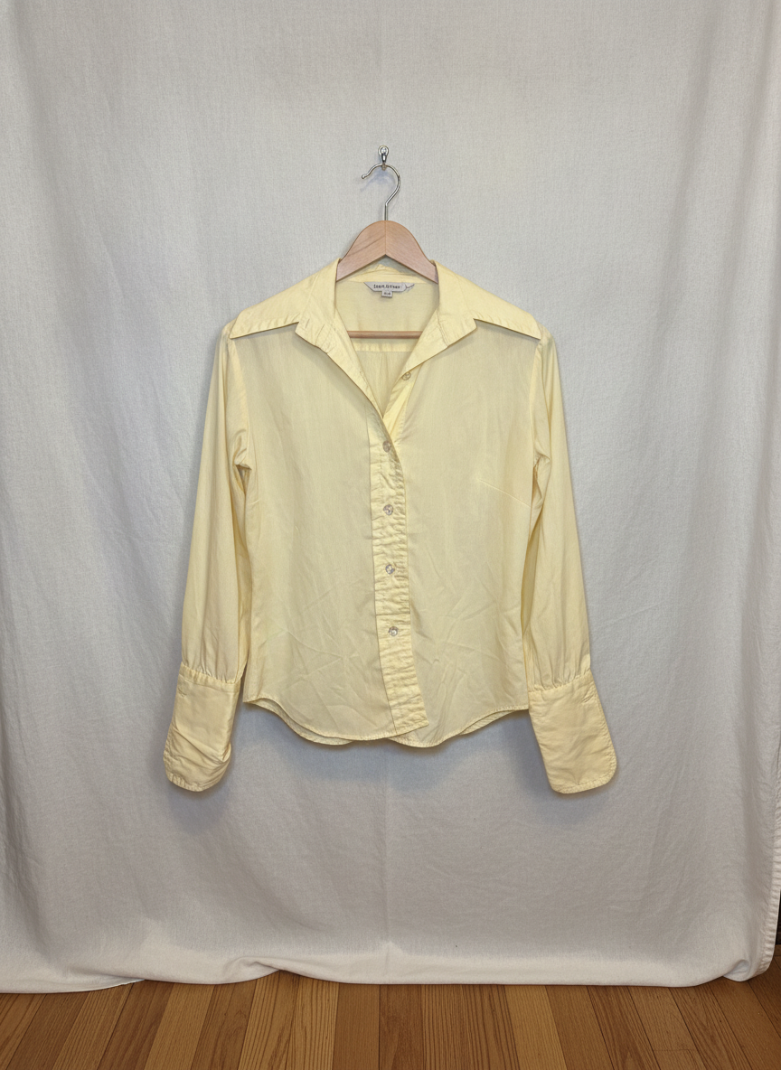 Stuffed Shirt Vintage Yellow Blouse - Studio Shot
