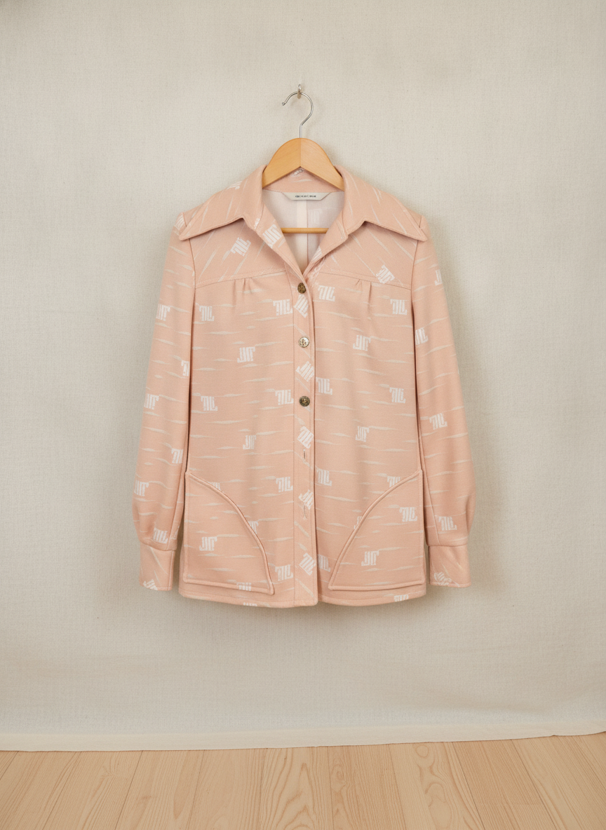 Unknown Brand Peach Printed Jacket