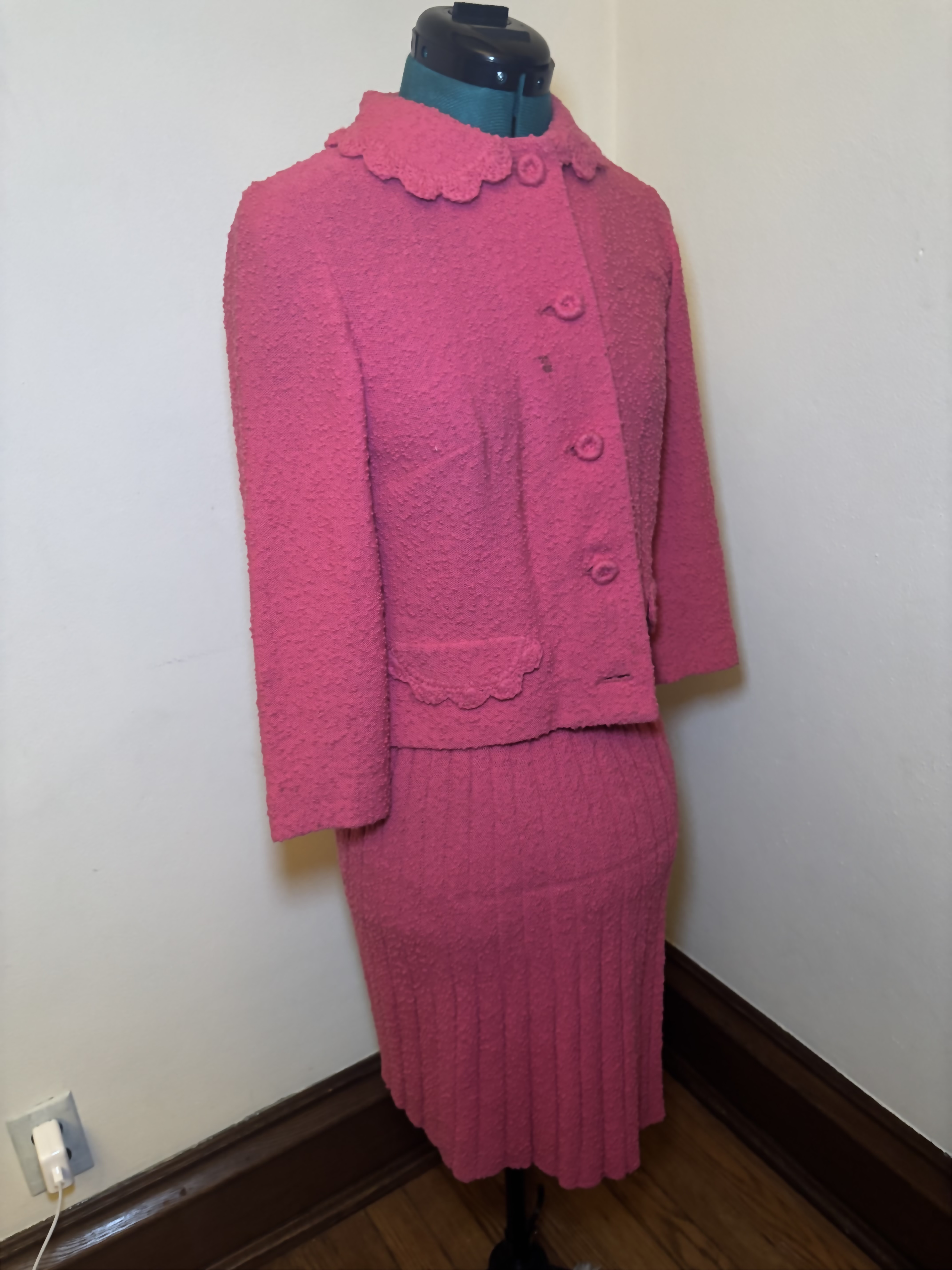 Kimberly Wool Vintage Skirt Suit