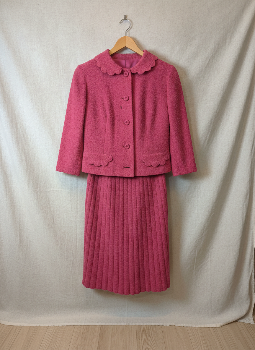 Kimberly Wool Vintage Skirt Suit