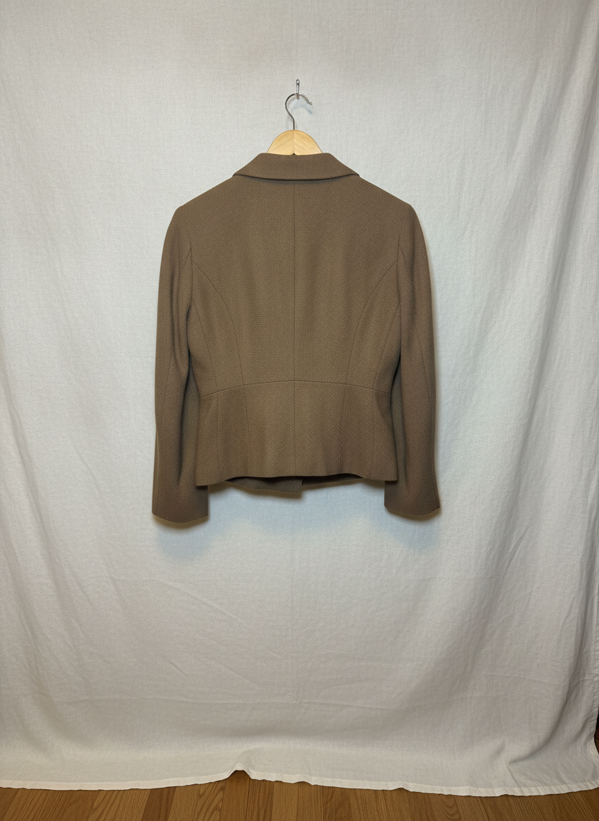 Betty Rose Beige Textured Jacket