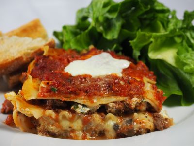 Lasagna with Mushroom Bechamel Sauce