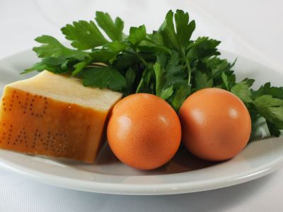 Parmigiano Reggiano, Eggs and Italian Parsley