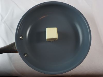 Butter in the Pan to Saute the Mushrooms