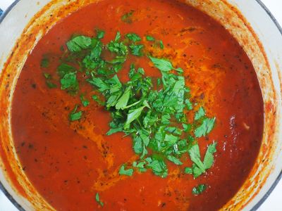 Add the Parsley to the Pot at the End of the Cooking Process