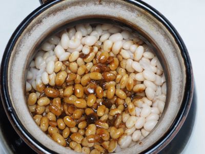 Pour the Molasses Mixture Over the Beans