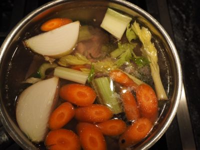 Making the Chicken Stock