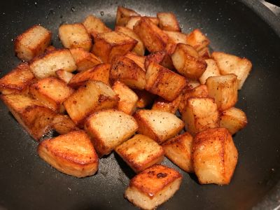 Potatoes Ready in the Pan