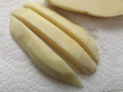 Potato Sliced in Thirds