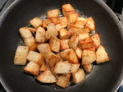 Potatoes Tossed at 15 Minutes