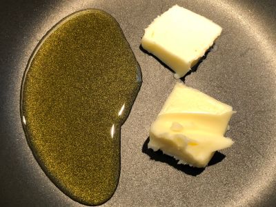 Heat the Butter and Oil in a Pan