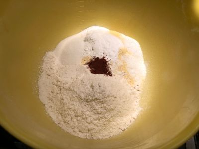 Dry Ingredients in a Mixing Bowl