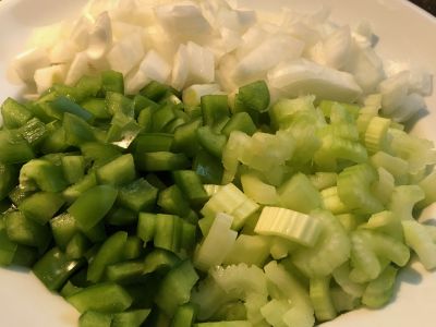 Cajun Holy Trinity - Celery, Bell Pepper and Onion