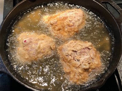 Chicken Frying in the Hot Oil