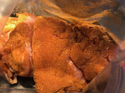 Chicken in Bag with Seasoning Added