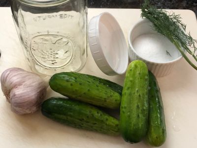 All the Ingredients for Making Pickles