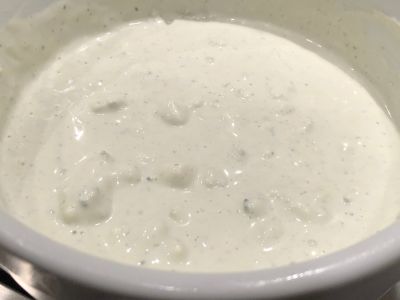 Blue Cheese Dressing - Notice the Large Chunks of Blue Cheese